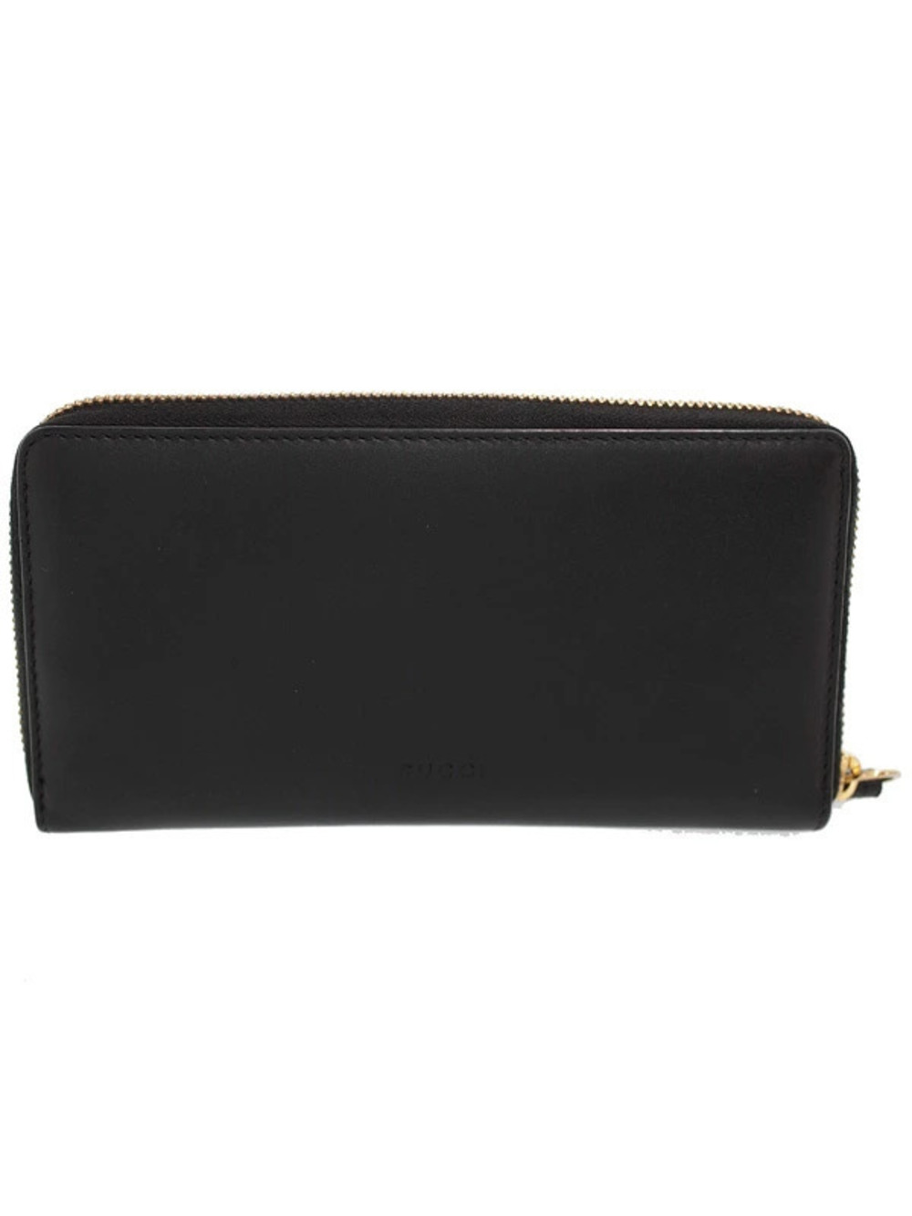 Gucci Long GG Zipper Rion Round Wallet Black
